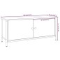 vidaXL Mueble TV con puertas contrachapada gris Sonoma 102x35x45 cm vidaXL Mueble TV con puertas contrachapada gris Sonoma 102x35x45 cm