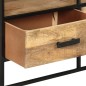 vidaXL Mueble para TV de madera maciza de mango rugosa 110x30x45 cm vidaXL Mueble para TV de madera maciza de mango rugosa 110x30x45 cm