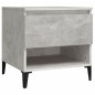 vidaXL Mesa auxiliar de madera contrachapada gris hormigón 50x46x50 cm vidaXL Mesa auxiliar de madera contrachapada gris hormigón 50x46x50 cm
