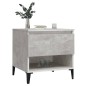 vidaXL Mesa auxiliar de madera contrachapada gris hormigón 50x46x50 cm vidaXL Mesa auxiliar de madera contrachapada gris hormigón 50x46x50 cm