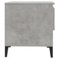 vidaXL Mesa auxiliar de madera contrachapada gris hormigón 50x46x50 cm vidaXL Mesa auxiliar de madera contrachapada gris hormigón 50x46x50 cm