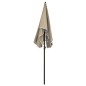 vidaXL Sombrilla de jardín con poste gris taupe 200x130 cm vidaXL Sombrilla de jardín con poste gris taupe 200x130 cm