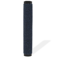 vidaXL Alfombra de entrada rectangular de nudo 80x120 cm azul
