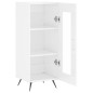 vidaXL Aparador de madera contrachapada blanco brillante 34,5x34x90 cm vidaXL Aparador de madera contrachapada blanco brillante 34,5x34x90 cm