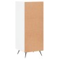 vidaXL Aparador de madera contrachapada blanco brillante 34,5x34x90 cm vidaXL Aparador de madera contrachapada blanco brillante 34,5x34x90 cm