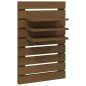 vidaXL Estantes mesitas pared 2 uds madera maciza de pino marrón miel