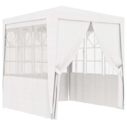 vidaXL Carpa profesional fiestas con paredes blanco 90 g/m² 2,5x2,5 m