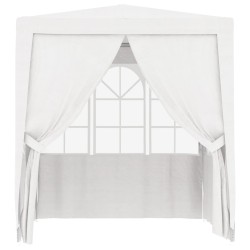 vidaXL Carpa profesional fiestas con paredes blanco 90 g/m² 2,5x2,5 m