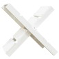 vidaXL Soporte de leña blanco madera maciza de pino 47x39,5x48 cm vidaXL Soporte de leña blanco madera maciza de pino 47x39,5x48 cm