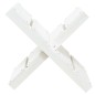 vidaXL Soporte de leña blanco madera maciza de pino 47x39,5x48 cm vidaXL Soporte de leña blanco madera maciza de pino 47x39,5x48 cm