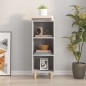 vidaXL Aparador de madera contrachapada gris Sonoma 34,5x32,5x90 cm