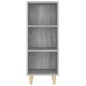 vidaXL Aparador de madera contrachapada gris Sonoma 34,5x32,5x90 cm