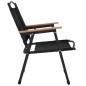 vidaXL Sillas de camping 2 uds tela Oxford negro 54x55x78 cm vidaXL Sillas de camping 2 uds tela Oxford negro 54x55x78 cm