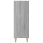 vidaXL Aparador de madera contrachapada gris Sonoma 34,5x32,5x90 cm