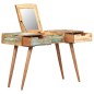 vidaXL Mesa tocador con espejo madera reciclada maciza 112x45x76 cm vidaXL Mesa tocador con espejo madera reciclada maciza 112x45x76 cm