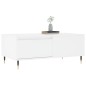 vidaXL Mesa de centro madera contrachapada blanco 90x50x36,5 cm vidaXL Mesa de centro madera contrachapada blanco 90x50x36,5 cm