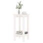 vidaXL Mesa de centro de madera maciza de pino blanco Ø40x60 cm vidaXL Mesa de centro de madera maciza de pino blanco Ø40x60 cm