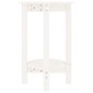 vidaXL Mesa de centro de madera maciza de pino blanco Ø40x60 cm vidaXL Mesa de centro de madera maciza de pino blanco Ø40x60 cm