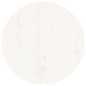 vidaXL Mesa de centro de madera maciza de pino blanco Ø40x60 cm vidaXL Mesa de centro de madera maciza de pino blanco Ø40x60 cm