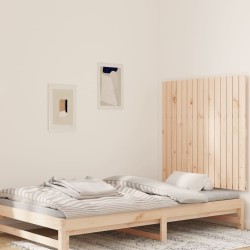 vidaXL Cabecero de cama de pared madera maciza de pino 95,5x3x90 cm