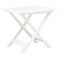 vidaXL Mesa de jardín plegable de plástico blanco 79x72x70 cm vidaXL Mesa de jardín plegable de plástico blanco 79x72x70 cm