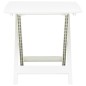 vidaXL Mesa de jardín plegable de plástico blanco 79x72x70 cm vidaXL Mesa de jardín plegable de plástico blanco 79x72x70 cm