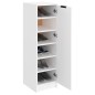 vidaXL Mueble zapatero de madera contrachapada blanco 30x35x100 cm