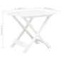 vidaXL Mesa de jardín plegable de plástico blanco 79x72x70 cm vidaXL Mesa de jardín plegable de plástico blanco 79x72x70 cm
