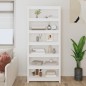 vidaXL Estantería madera maciza de pino blanca 80x35x183 cm vidaXL Estantería madera maciza de pino blanca 80x35x183 cm
