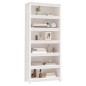 vidaXL Estantería madera maciza de pino blanca 80x35x183 cm vidaXL Estantería madera maciza de pino blanca 80x35x183 cm