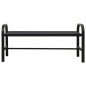 vidaXL Banco de jardín acero y WPC negro 124,5 cm vidaXL Banco de jardín acero y WPC negro 124,5 cm