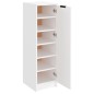 vidaXL Mueble zapatero de madera contrachapada blanco 30x35x100 cm