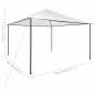 vidaXL Cenador blanco 4x4x3 m 180 g/m² vidaXL Cenador blanco 4x4x3 m 180 g/m²