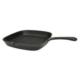 vidaXL Sartén parrilla de hierro fundido 24x23 cm