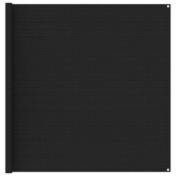 vidaXL Alfombra para tienda de campaña negro 250x200 cm