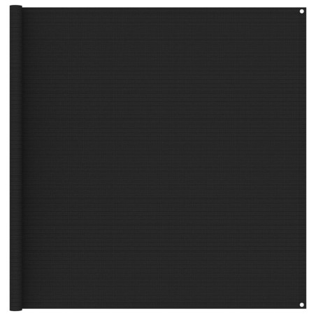 vidaXL Alfombra para tienda de campaña negro 250x200 cm