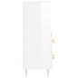 vidaXL Aparador de madera contrachapada blanco brillante 34,5x34x90 cm vidaXL Aparador de madera contrachapada blanco brillante 34,5x34x90 cm