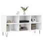 vidaXL Mueble de TV madera de ingeniería blanco 103,5x30x50 cm