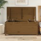 vidaXL Caja almacenaje madera maciza pino marrón miel 110x50x45,5 cm vidaXL Caja almacenaje madera maciza pino marrón miel 110x50x45,5 cm