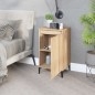 vidaXL Mesita de noche madera contrachapada roble sonoma 40x35x70 cm vidaXL Mesita de noche madera contrachapada roble sonoma 40x35x70 cm