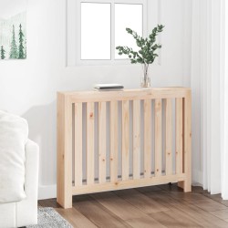 vidaXL Cubierta de radiador madera maciza de pino 108,5x19x84 cm
