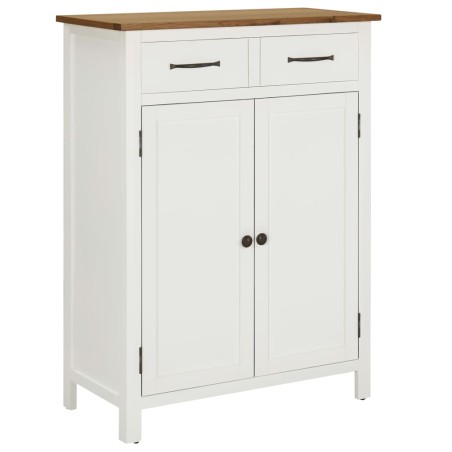 vidaXL Mueble zapatero de madera maciza de roble 76x37x105 cm