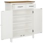 vidaXL Mueble zapatero de madera maciza de roble 76x37x105 cm vidaXL Mueble zapatero de madera maciza de roble 76x37x105 cm
