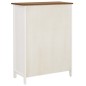 vidaXL Mueble zapatero de madera maciza de roble 76x37x105 cm vidaXL Mueble zapatero de madera maciza de roble 76x37x105 cm