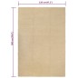 vidaXL Alfombra rectangular algodón natural 120x180 cm vidaXL Alfombra rectangular algodón natural 120x180 cm