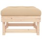 vidaXL Taburetes de jardín con cojines 2 uds madera maciza de pino vidaXL Taburetes de jardín con cojines 2 uds madera maciza de pino