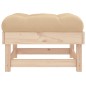 vidaXL Taburetes de jardín con cojines 2 uds madera maciza de pino vidaXL Taburetes de jardín con cojines 2 uds madera maciza de pino