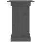 vidaXL Soporte para plantas madera maciza de pino gris 40x40x60 cm