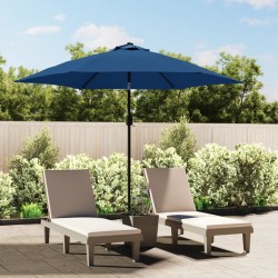 vidaXL Tela de repuesto para sombrilla azul azure 300 cm