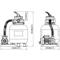 vidaXL Bomba filtro de arena 600 W 17000 l/h